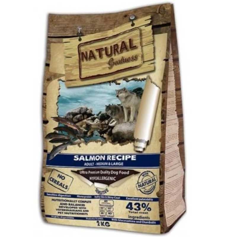 Natural Greatness Sensitive Medium/Large Salmon - Сенситив за средни и едри породи със сьомга Natural Greatness Sensitive Medium/Large Salmon - Сенситив за средни и едри породи със сьомга