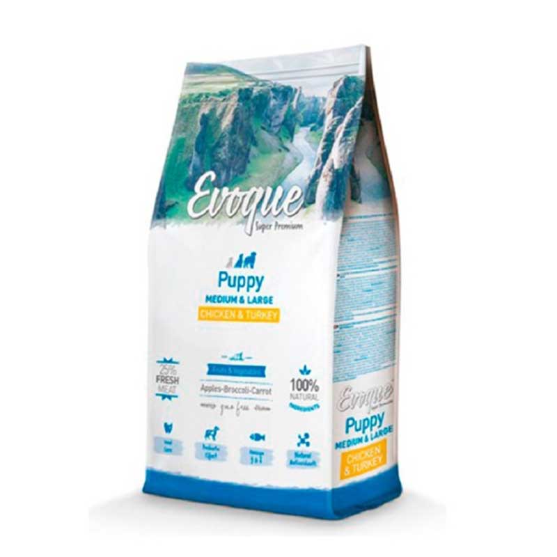 Evoque Puppy Medium/Large Chicken & Turkey 12кг